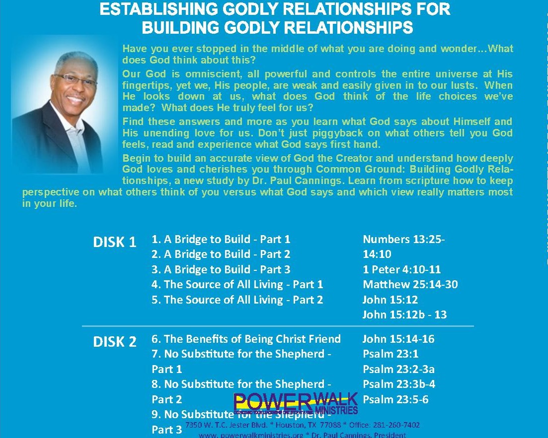 Establishing Godly Relationships