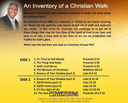 An Inventory of a Christian Walk